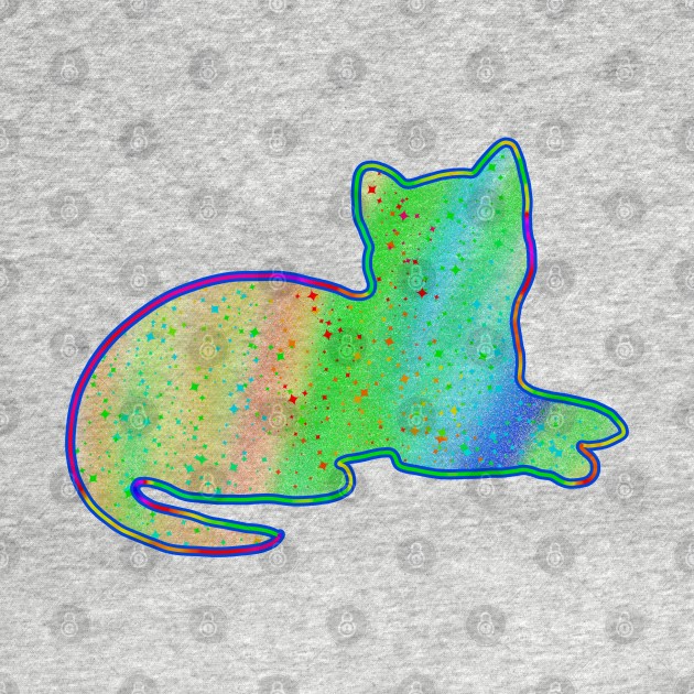 Neon cat by Gavlart